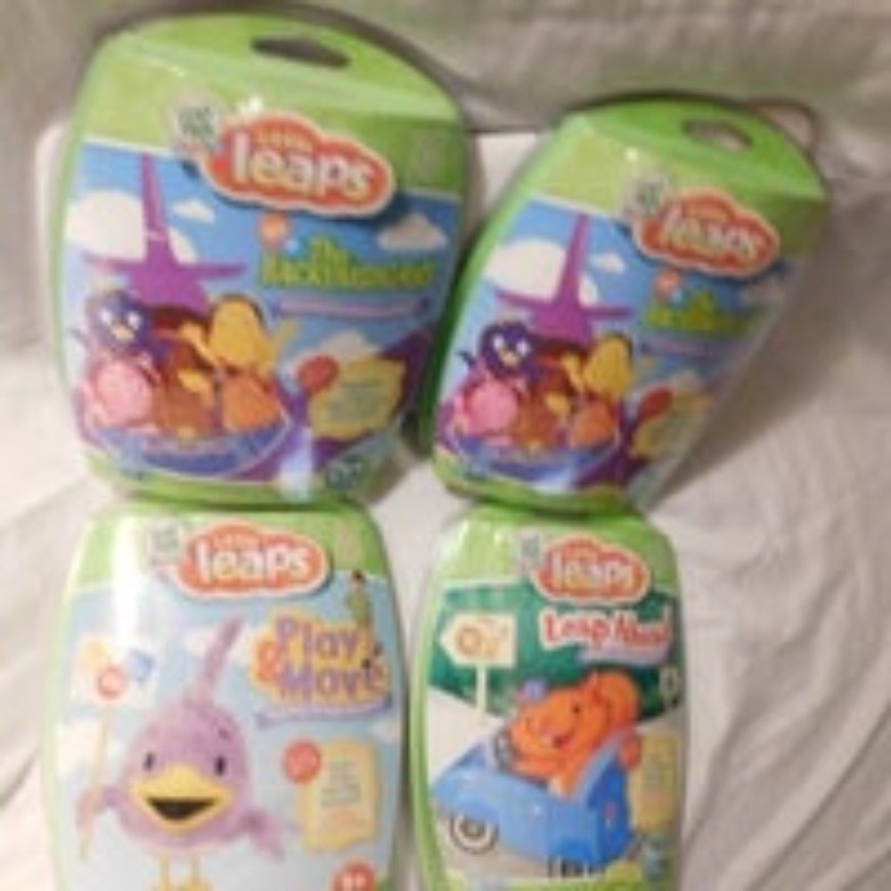 Leap Frog Little Leaps Educational Software Lot NEW